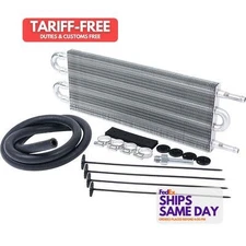 Allstar ALL26702, Kit Natural Aluminum Trans Cooler 15X5 12000 Gvw Performance