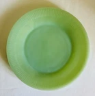 VTG FIRE KING Oven Ware JADEITE JANE RAY 9” RIBBED Dinner Plate Anchor Hocking