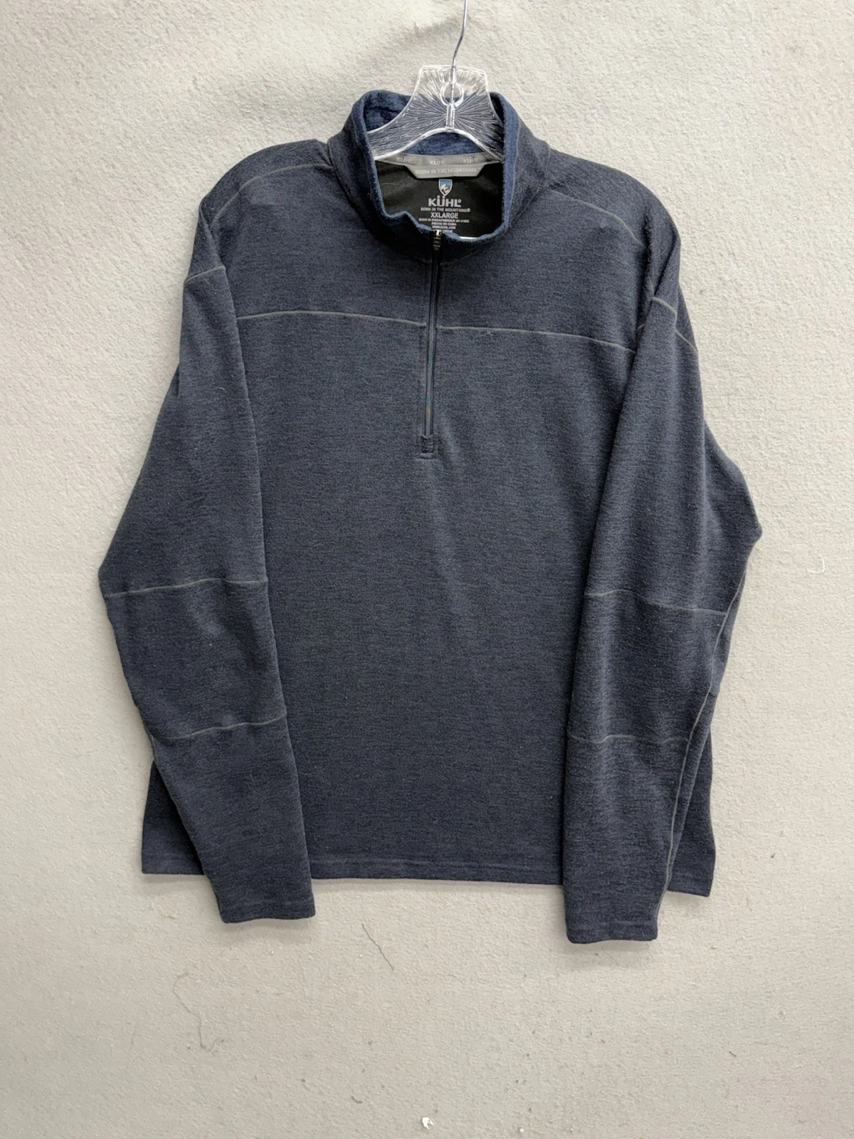 Kuhl Ryzer 1/4 Zip Shirt Mens XXL Blue Outdoor Razer Performance Hiking