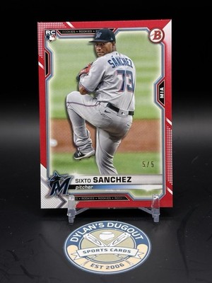 2021 Bowman - Sixto Sanchez #13 Red Border /5 (RC)
