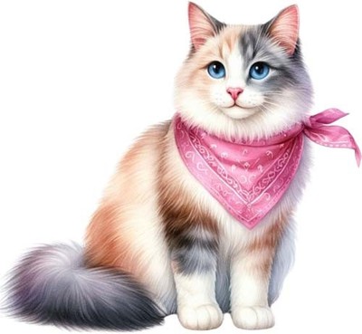 Farbe niedlich Baby Katze Wandbild Schlafzimmer Laptop Dekor Vinyl Aufkleber Abziehbild 6 Größen
