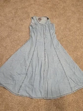 Sostanza Women’s Sleeveless Denim Dress - Size Medium