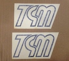 Adesivi serbatoio TGM cross anni 70 d'epoca colore-nero