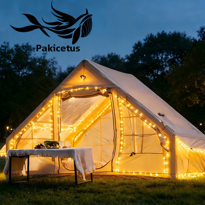 PAKICETUS Full-View Sky Light Inflatable Camping Tent, All-Weather Windproof