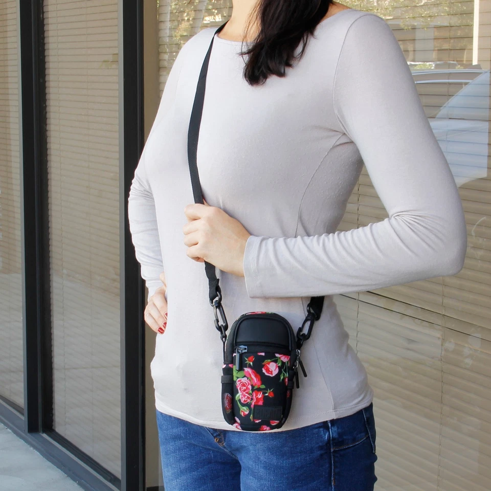 Bolsa compacta para câmera com alça de cinto e alça de ombro estilingue - Imagem 2 de 4