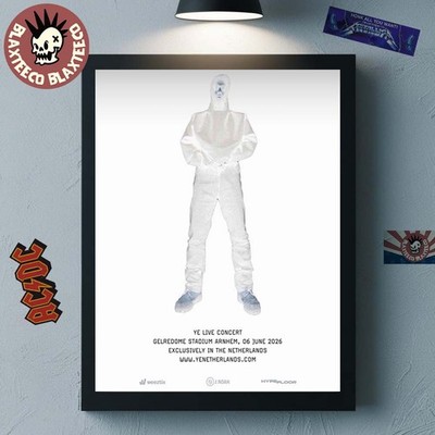 Kanye West Ye Live In Concert Arnhem Netherlands Gelredome Poster Unframed
