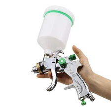 HVLP Auto Paint Spray Gun Kit 1.4/1.7/2.0MM Gravity Feed Primer Car Coating