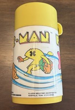 1980 Aladdin PAC-MAN Plastic Thermos