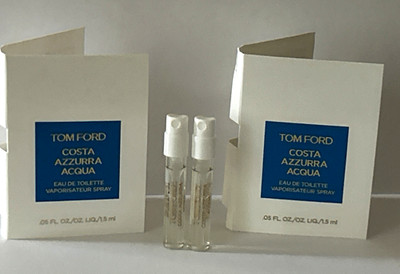 Tom Ford Costa Azzurra Acqua Eau de Toilette Sample Spray Vials 1.5 ml x 2
