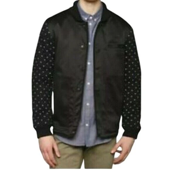 Publish Jacket X-Large Olive Green Black Bomber Style Retro 90's Preppy outdoor