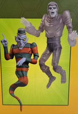 NECA TMNT Cartoon Creepy Eddie Shibano-Sama 2 Pack Action Figures