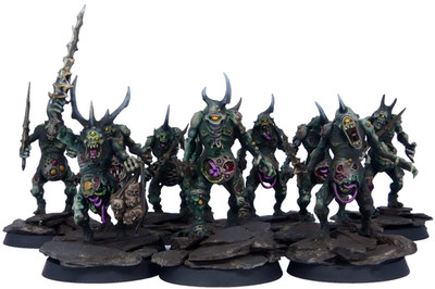 Warhammer 40k Chaos Death Guard Plaguebearers (10 Modelle)