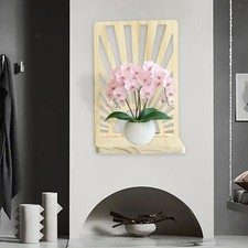 Mensola Sospesa in Legno Boho, Montaggio a Parete, Libreria, Scaffale