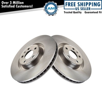 Front Disc Brake Rotor LH RH Kit Pair Set of 2 for Audi A6 A7 A8