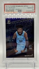 Ja Morant 2019-20 Panini Donruss Optic My House! Purple PSA 10