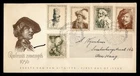DR WHO 1956 NETHERLANDS FDC REMBRADT ART CACHET SEMI POST COMBO R25074
