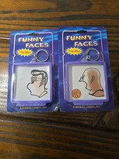Funny Faces Novelty Toys Keychains Lot of 2