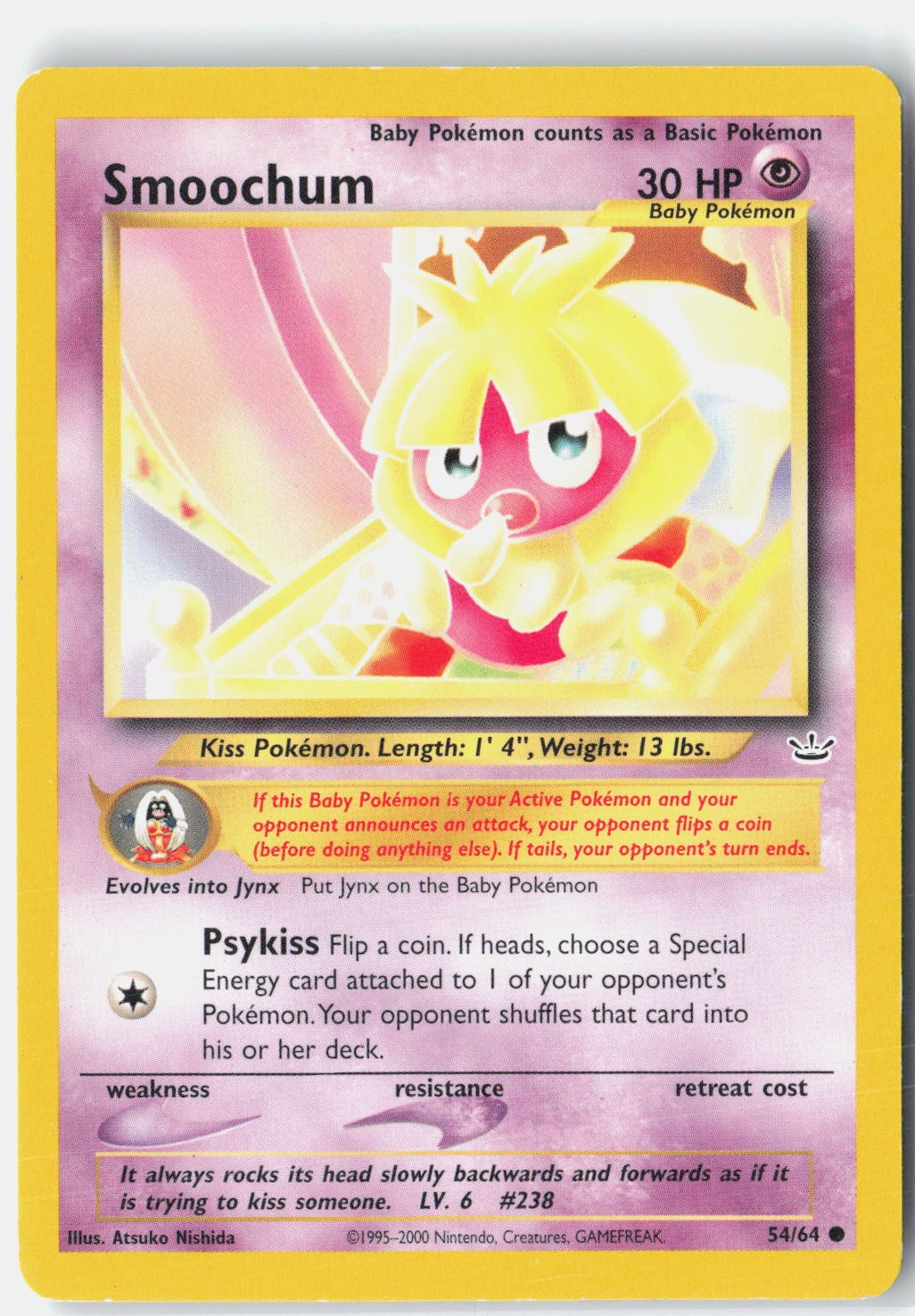 Smoochum Neo Revelation 54/64 Pokemon Card Unlimited