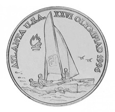 Romania 10 lei 1996 UNC XXVI 1996 Summer Olympics in Atlanta - Sailing compet...