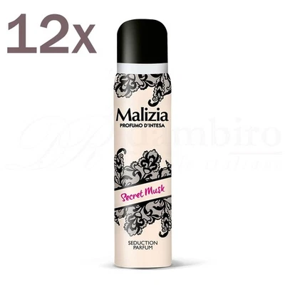 MALIZIA DONNA Secret Musk Seduction deo Parfum deodorant 12x 100 ml vorteilspack