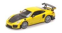 Minichamps 1:87 Porsche 911 GT2 Rs - 2018 - Yellow W/ Carbon Bonnet