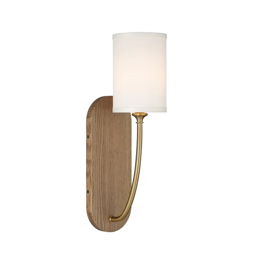 Crystorama Preston 1 Light Sconce, Vibrant Gold/White - PRE-461-VG-WD - Picture 1 of 1