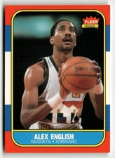 #30 Alex English  1986-87 Fleer Basketball EX