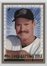 2000 Topps Magic Moments Wade Boggs (1988 Batting Title) #239 HOF 04ys