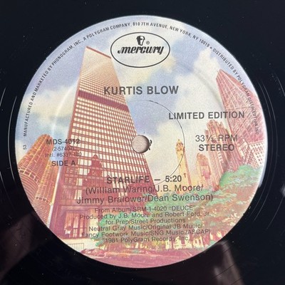 KURTIS BLOW Starlife/Way Out West 1981 Vinyl Maxi-Single Mercury MDS 4012 - VG+