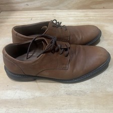 Johnston Murphy Shoes Mens Size 9 Brown Genuine Leather Plain Toe Oxford