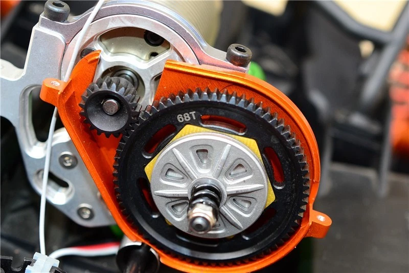 GPM Steel Spur Gear 32 Pitch 68T & Fibre Slipper Pad For AXIAL YETI XL - Image 2 of 3