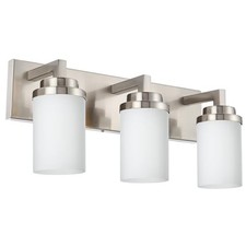 TODOLUZ 3-Lights Vanity Bath Light with Opal White Glass Shades, Modern Bathr...