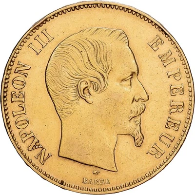 France, Napoléon III, 100 Francs, Napoléon III, 1855, Paris, Or, TB+, KM:786.1 - Photo 1/2
