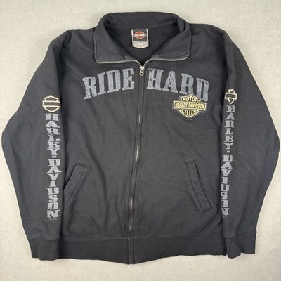 Harley-Davidson Women s M Jacket Ride Hard Skull Wings Las Vegas 2011 Zip