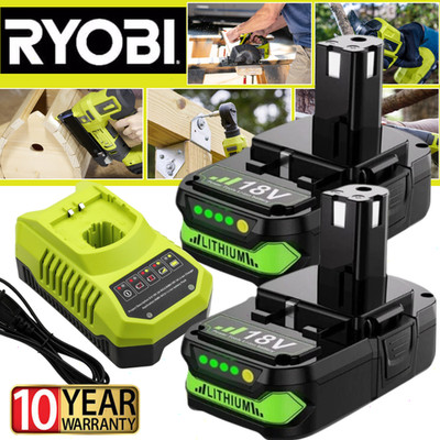 2PACK 2.0Ah For RYOBI 18V Battery /Charger One Plus High Capacity P109 Lithium