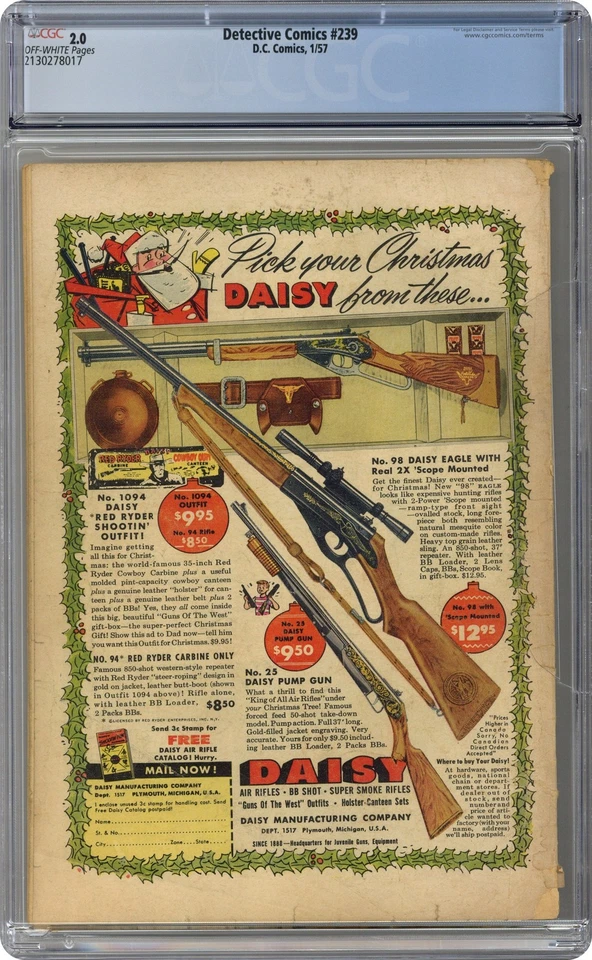 Detective Comics #239 CGC 2.0 1957 2130278017 - Image 2 of 2