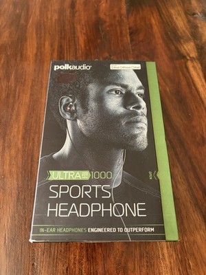 Polk Audio UltraFit 1000 Sports In Ear  Headphones , Black
