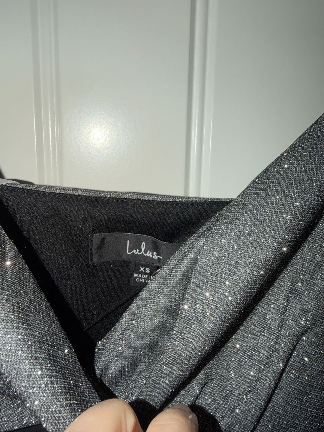 Lulus Forever a Diva Silver Metallic Cutout Mini Dress XS NWT, photo 4