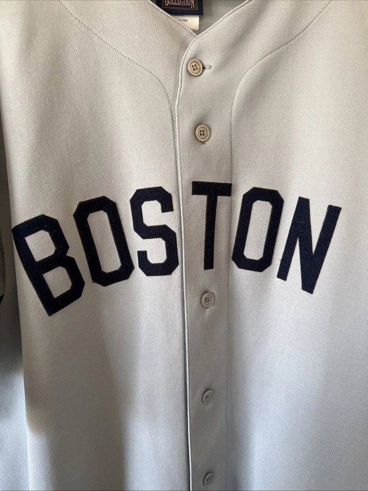 Camiseta para hombre Majestic Manny Ramírez #24 Boston Red Sox 75 aniversario Talla XL - Gris Foto 2 de 4