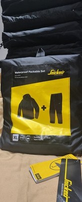 Snickers Waterproof Packable Set 8378 XL schwarz (neu) UVP 154,99£