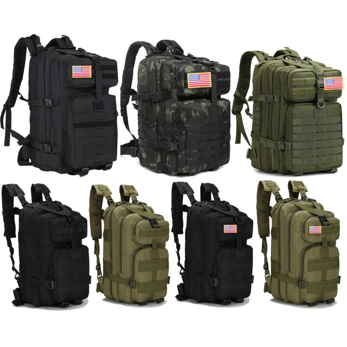 Rucking Backpack Hannibal Tactical 30L Molle Assault Pack, Tactical ...