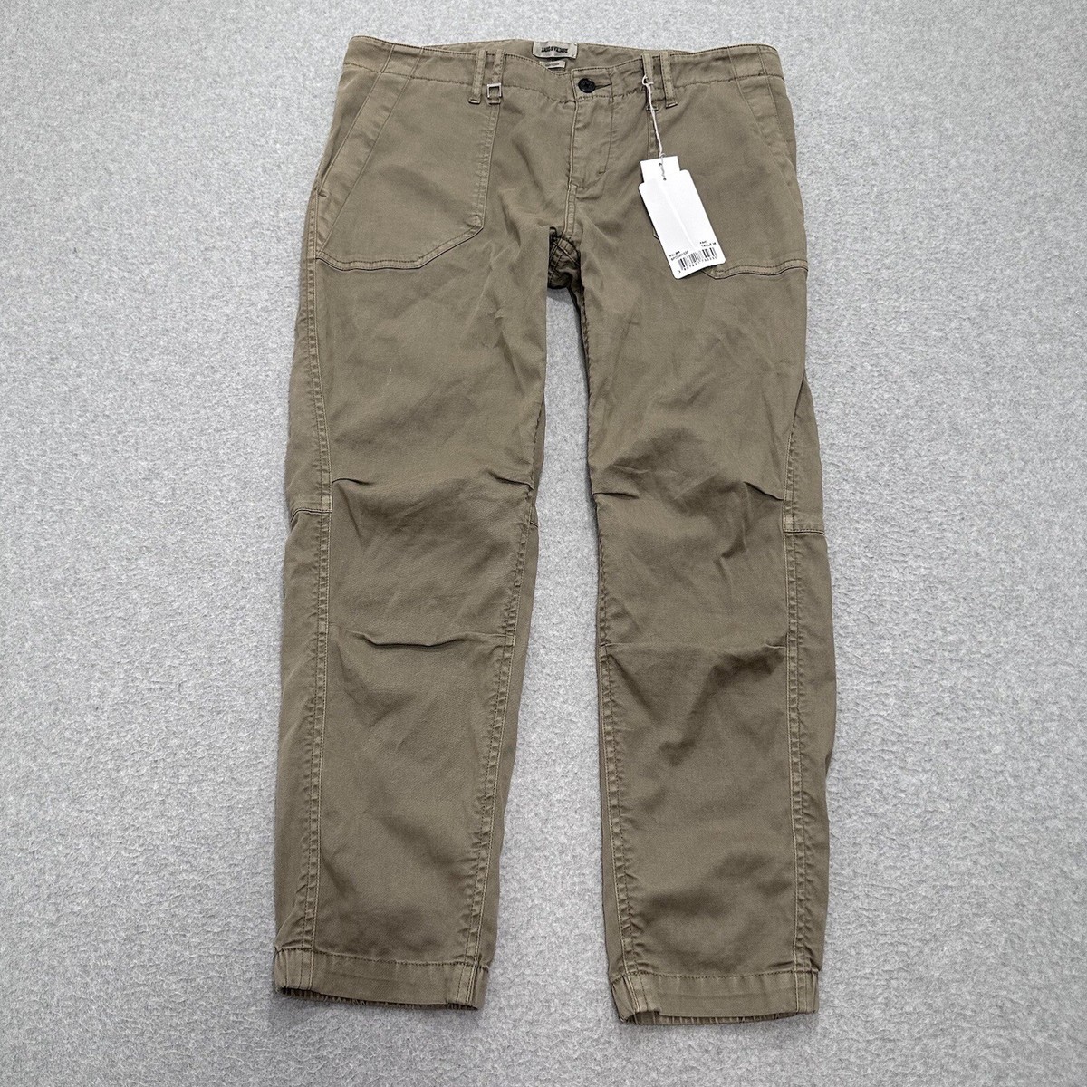 Zadig & Voltaire Grunge Cargo Pants 25” Women's 38 Khaki