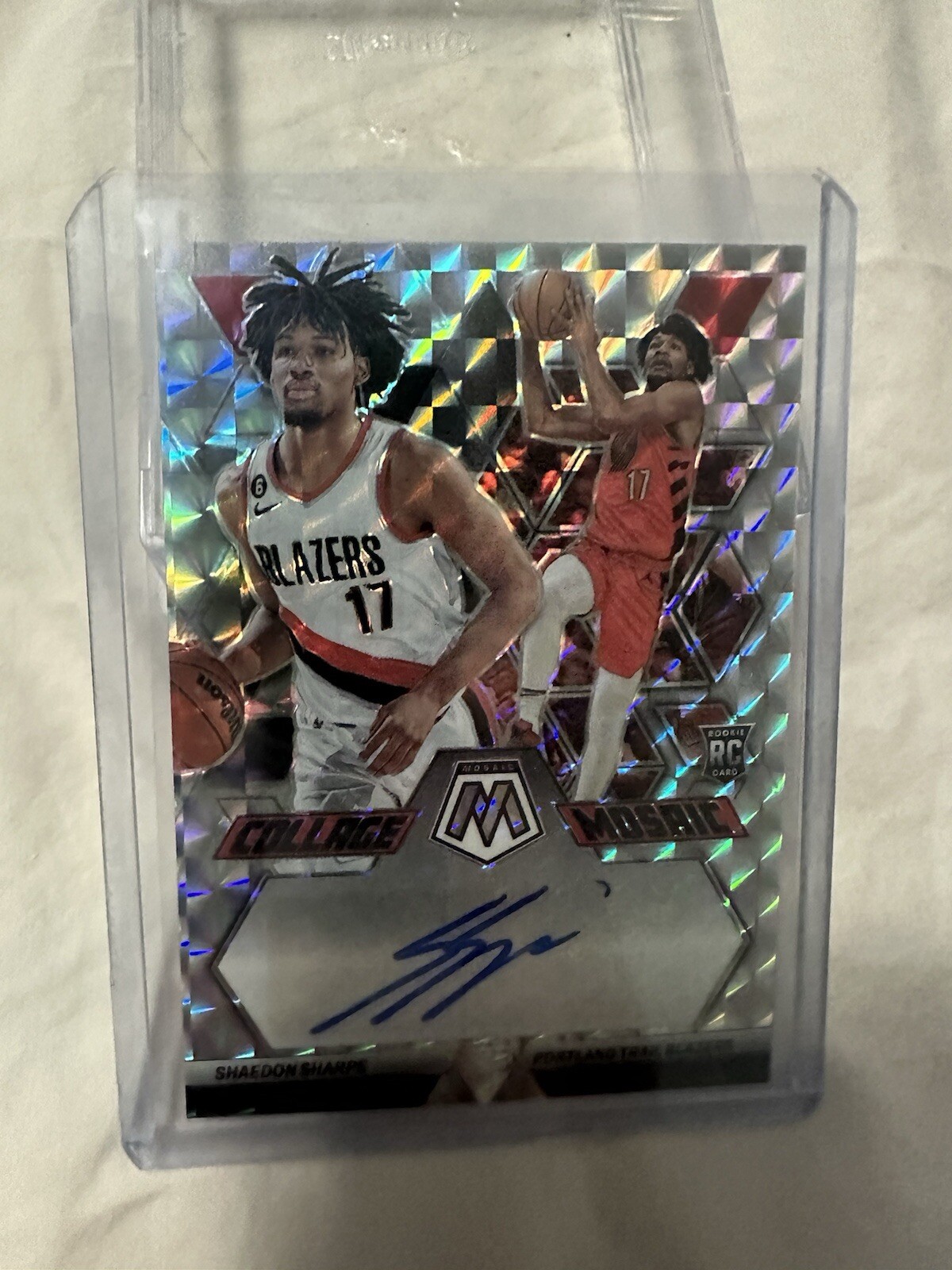 2022-23 Panini Mosaic - Collage Autographs Mosaic #CM-30 Shaedon Sharpe (AU, RC)