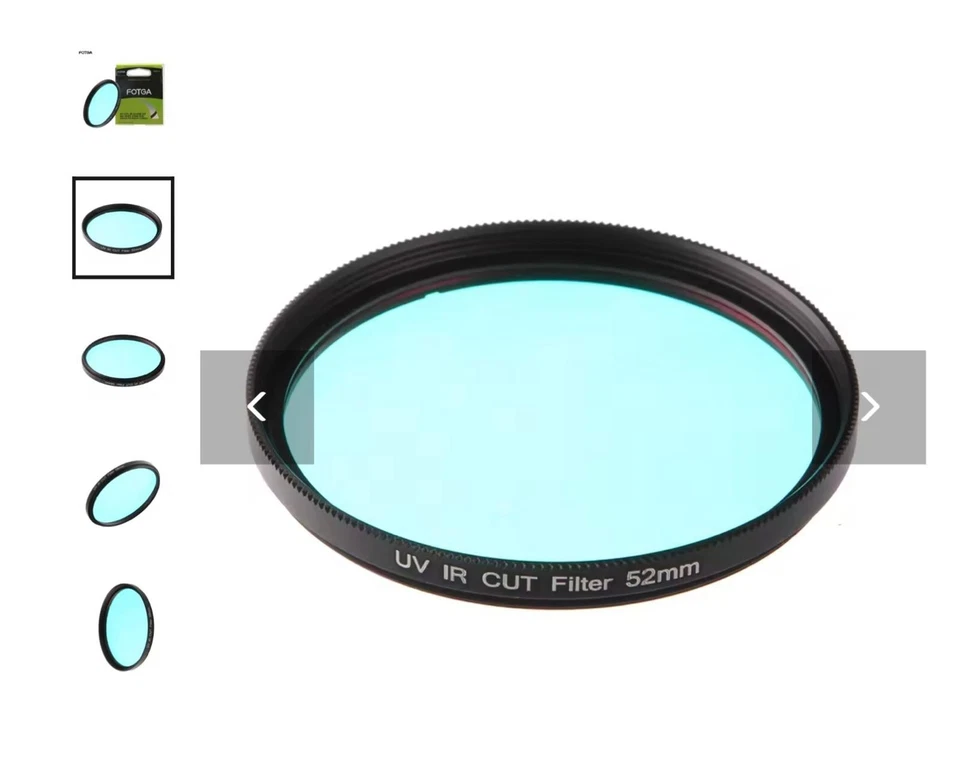 UV-IR Cut Filter /Hot Mirror 77mm * FOTGA * - - - Spectrum Converted UV/IR Cut - Image 3 of 3