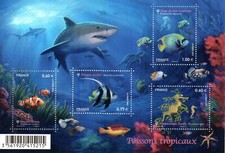 france. bloc f4646.poissons tropicaux.2012.neuf