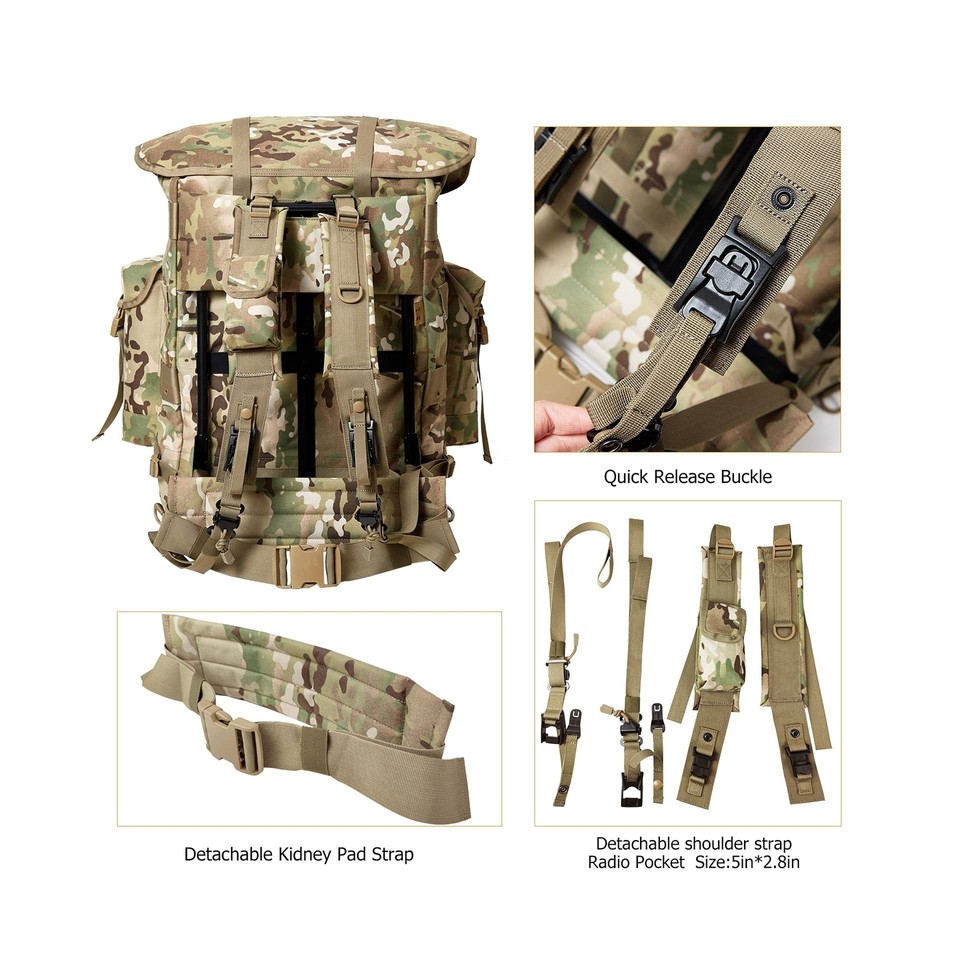 MT Military Rucksack Alice Pack Army Backpack and Butt Pack | eBay