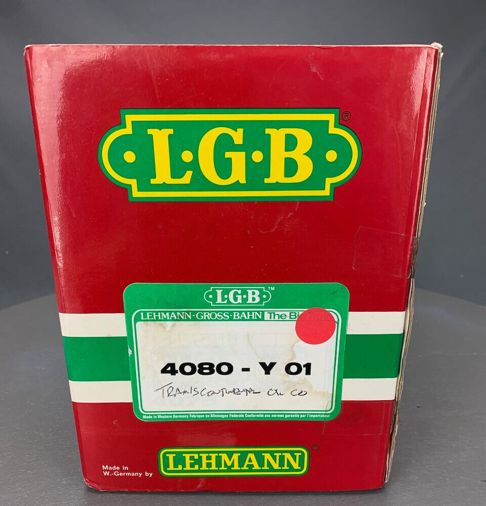 G Scale LGB 4080-Y 01 Transcontinental Oil Co Single Dome Tank Car