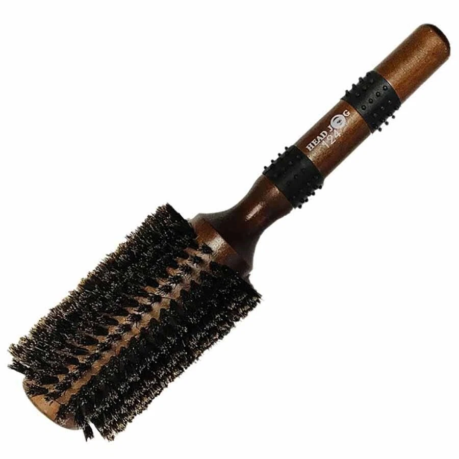 HAIR TOOLS Head Jog Brush - 124 - Natural Boar Bristle 37mm