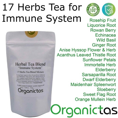 Organic Herbal Immune System Tea 17 selected Herbs for Immune Boosting Benefits - Picture 11 of 12