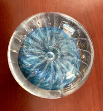 Ray Anderson's Original Jelly (Fish) Marble w/Blue background 1.85"